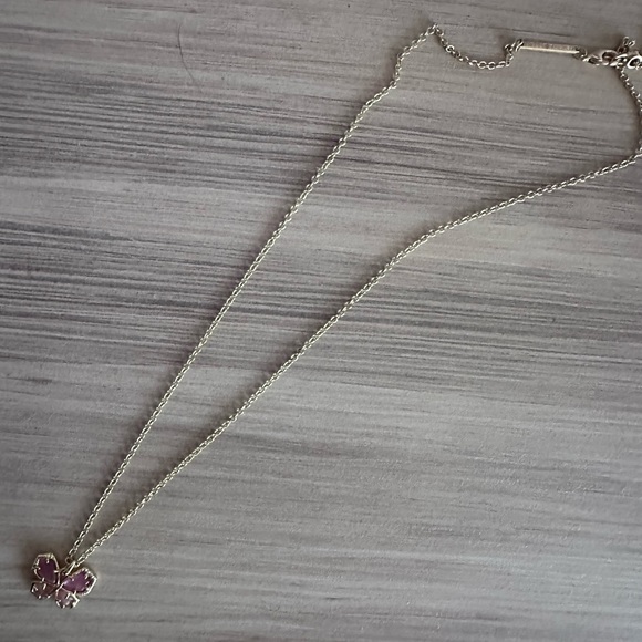 Kendra Scott Gold and Pink Butterfly Pendant Necklace - Picture 8 of 12